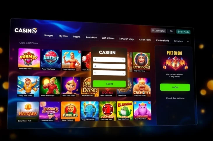 Login to ck4444 account with a sleek, user-friendly interface featuring vibrant visuals and secure access buttons, ensuring smooth entry into the gaming platform.