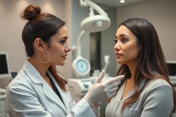 Professionelle Botox Behandlung in Zürich: Facharzt führt sanfte Injektion durch
