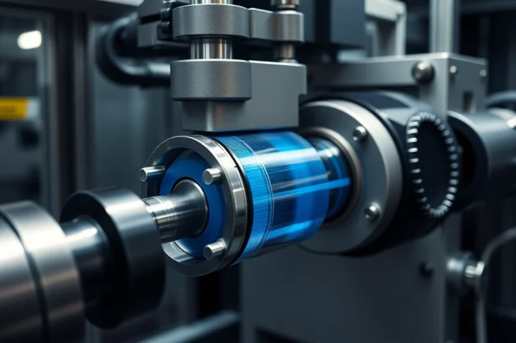 Effiziente pneumatische spannvorrichtung fixiert Werkstück präzise auf moderner Maschine für höchste Genauigkeit.