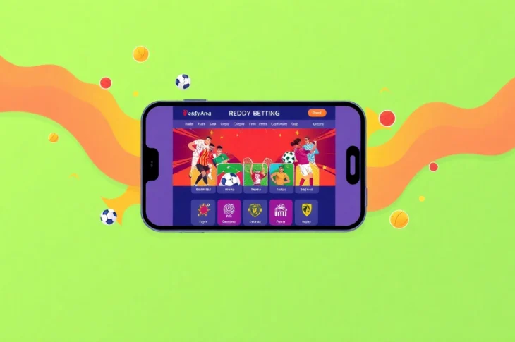 Reddy Anna platform showcasing live cricket betting interface on a smartphone, highlighting ease of use, trusted platform, and vibrant sports visuals for Indian users.