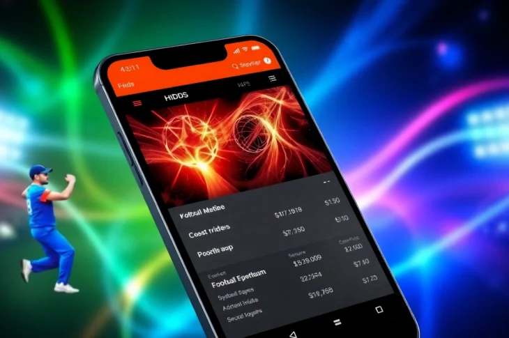 Reddybook App interface displaying live cricket betting odds and user-friendly navigation for seamless betting experience.