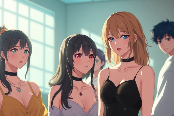 High-detail NSFW AI-generated scene showcasing hyper-realistic anime characters with vivid colors and emotional ambiance, created with advanced AI tools for realistic visuals.